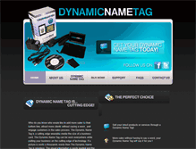 Tablet Screenshot of dynamicnametag.com